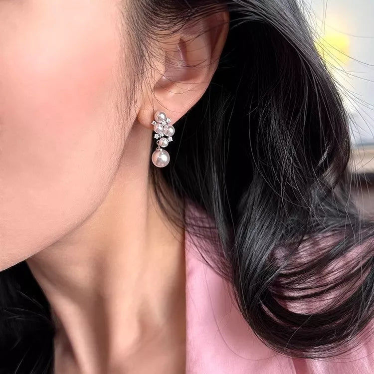 Pearl Cluster Earrings 4
