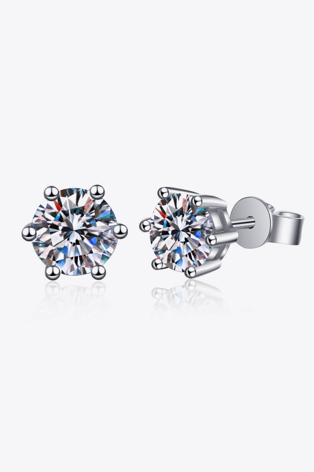 Adored Moissanite Stud Earrings 2