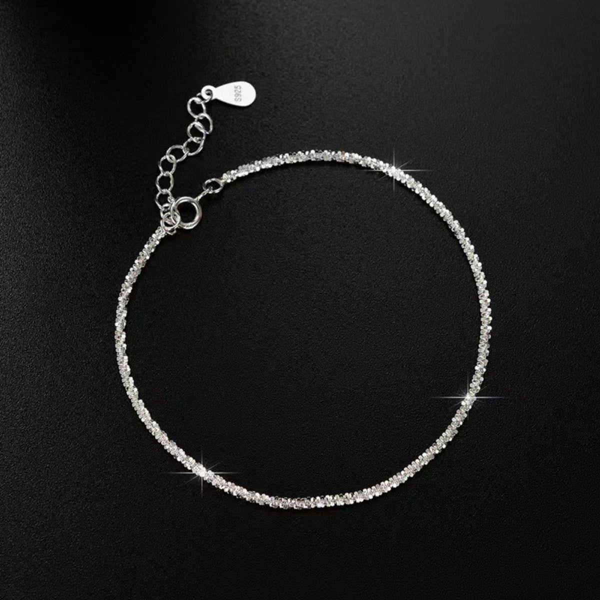 925 Sterling Silver Chain Adjustable Bracelet 1