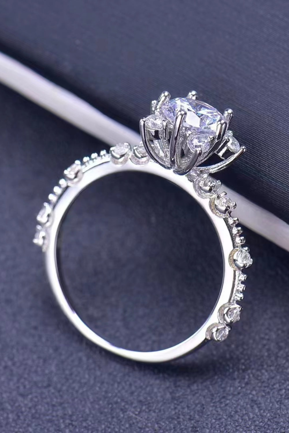 1 Carat Moissanite 6-Prong Ring 4