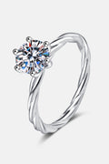 1 Carat Moissanite 6-Prong Twisted Ring 1
