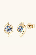 1 Carat Moissanite 925 Sterling Silver Stud Earrings 1