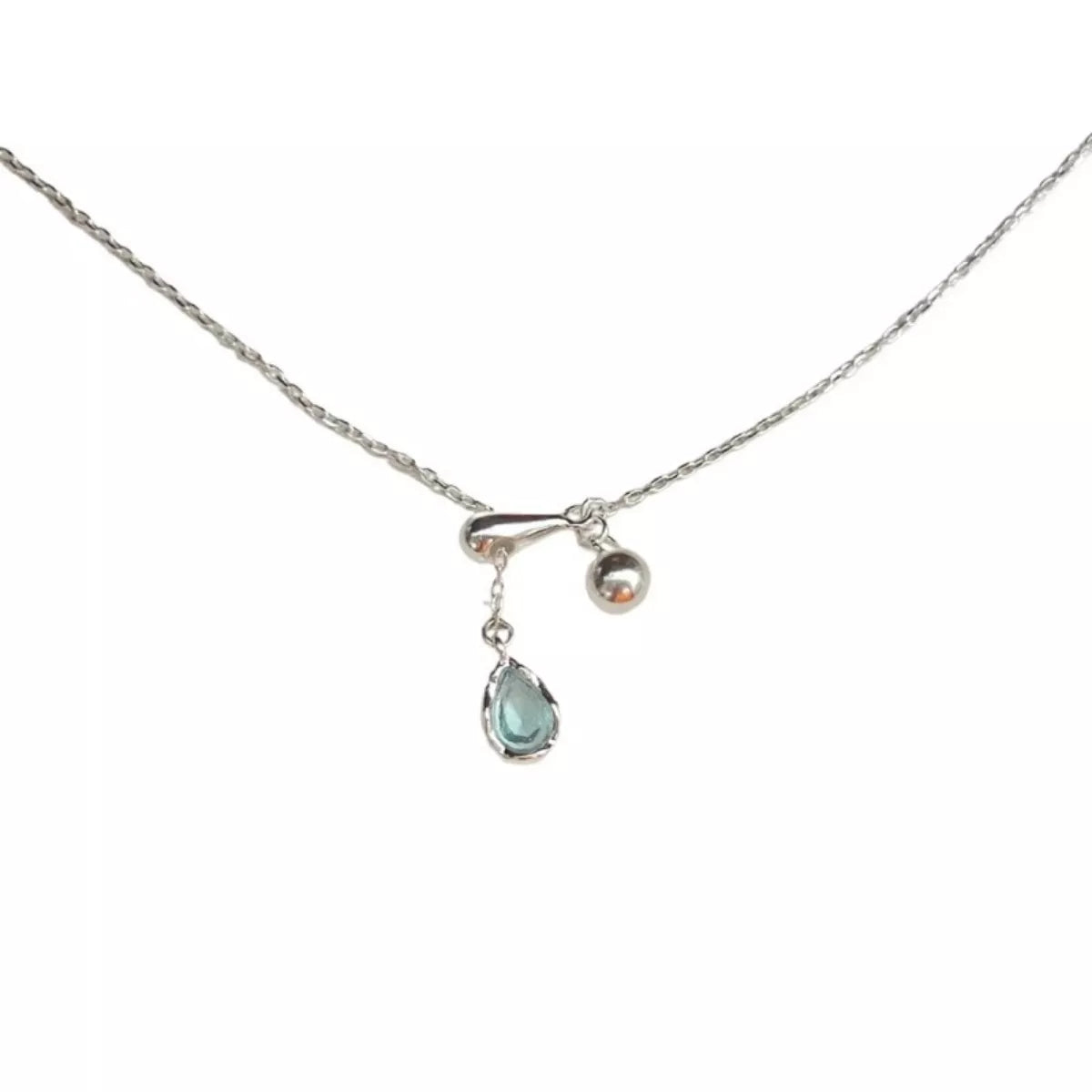 925 Sterling Silver Y-Shaped Drop Necklace 5