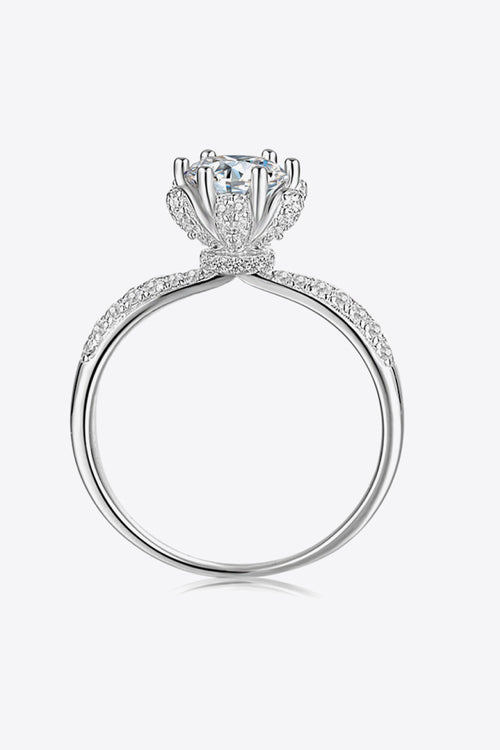 1 Carat Moissanite 6-Prong Ring 1