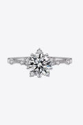 1 Carat Moissanite 6-Prong Ring 1