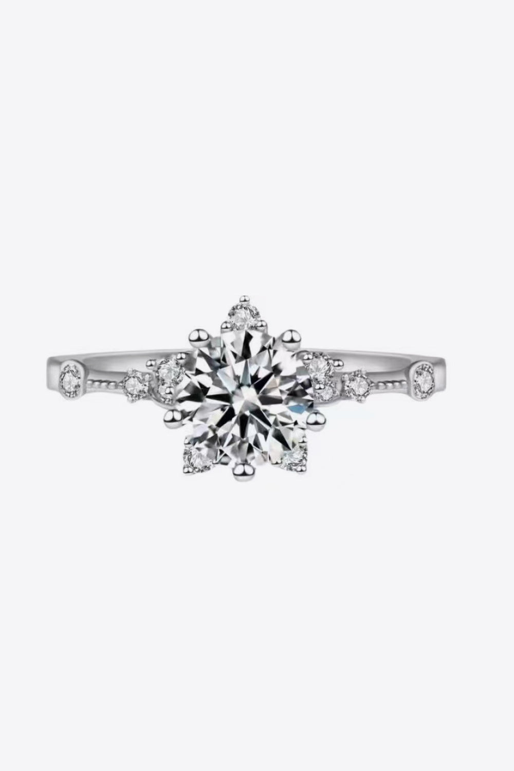 1 Carat Moissanite 6-Prong Ring 1