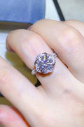 2 Carat Moissanite 925 Sterling Silver Ring 1