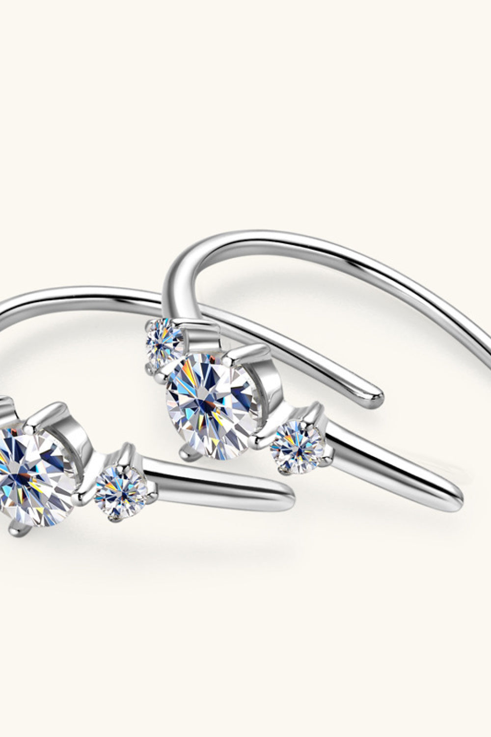 Moissanite 925 Sterling Silver Earrings 5