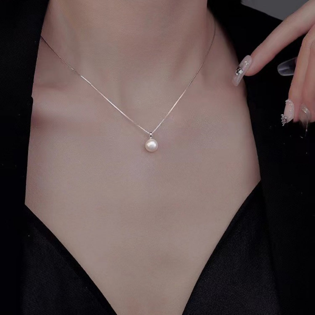 925 Sterling Silver Pearl Necklace 2