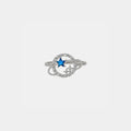 Planet Shape Inlaid Zircon 925 Sterling Silver Ring 2