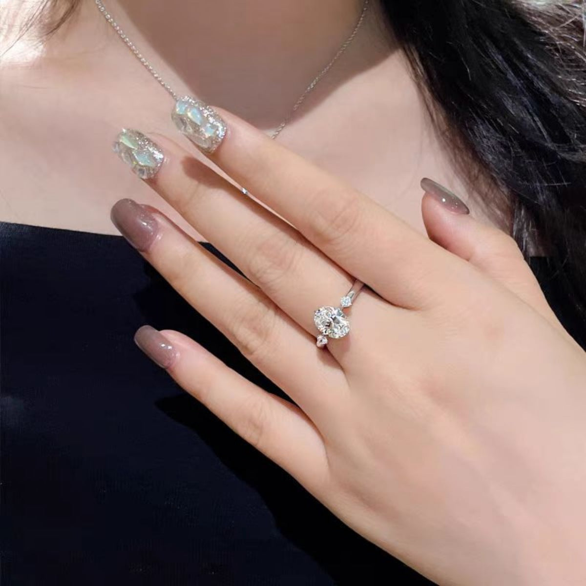 2 Carat Moissanite 925 Sterling Silver Ring 4