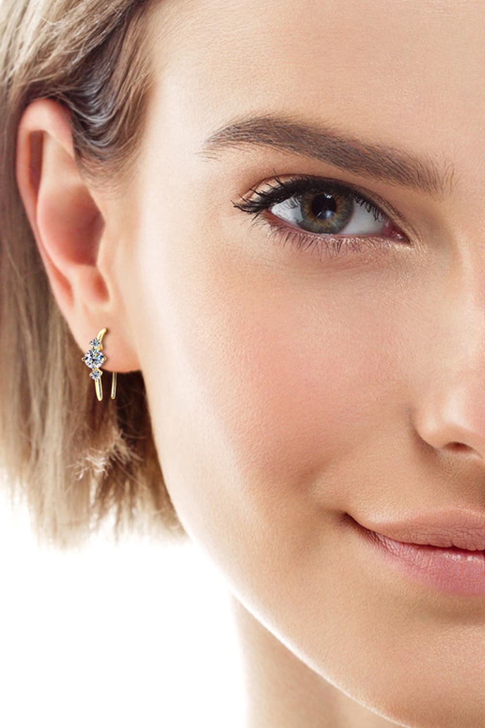 Moissanite 925 Sterling Silver Earrings 2