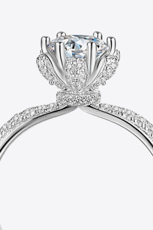 1 Carat Moissanite 6-Prong Ring 2