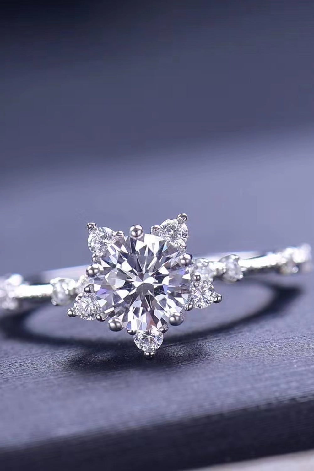 1 Carat Moissanite 6-Prong Ring 3