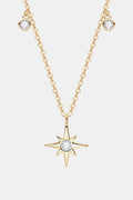 Moissanite North Star Pendant 925 Sterling Silver Necklace 1