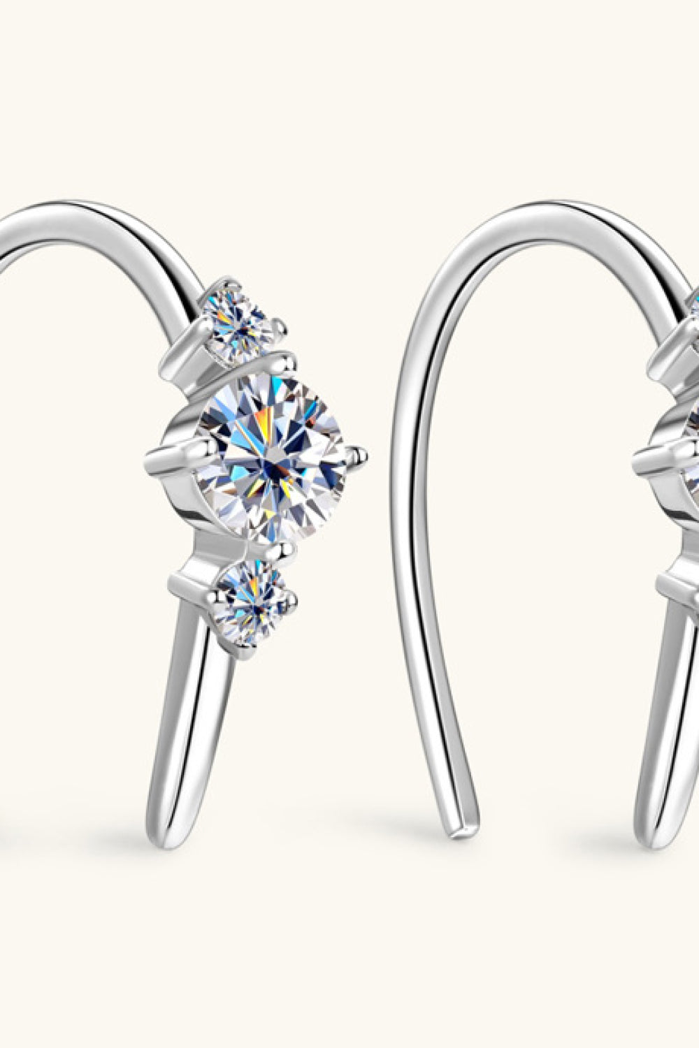Moissanite 925 Sterling Silver Earrings 6