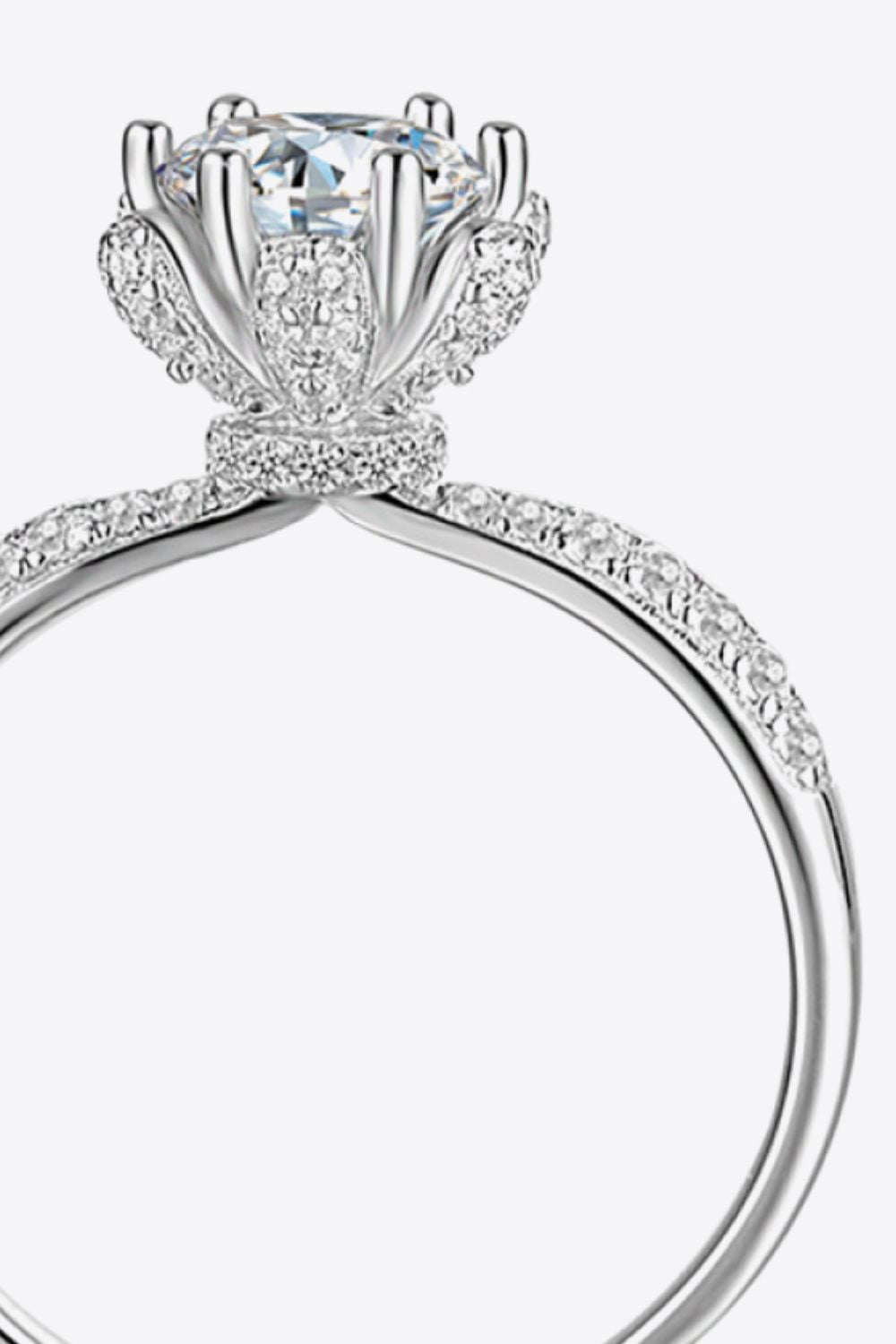 1 Carat Moissanite 6-Prong Ring 3