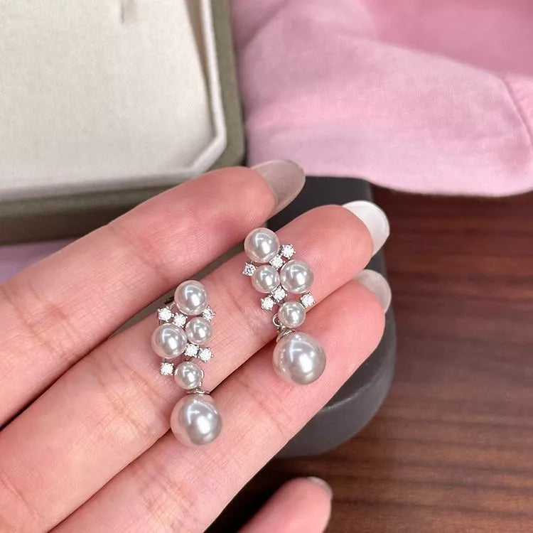 Pearl Cluster Earrings 3