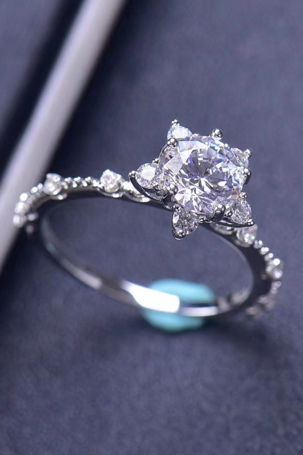 1 Carat Moissanite 6-Prong Ring 2