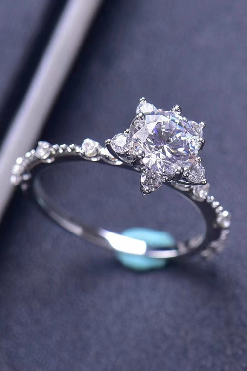1 Carat Moissanite 6-Prong Ring 2