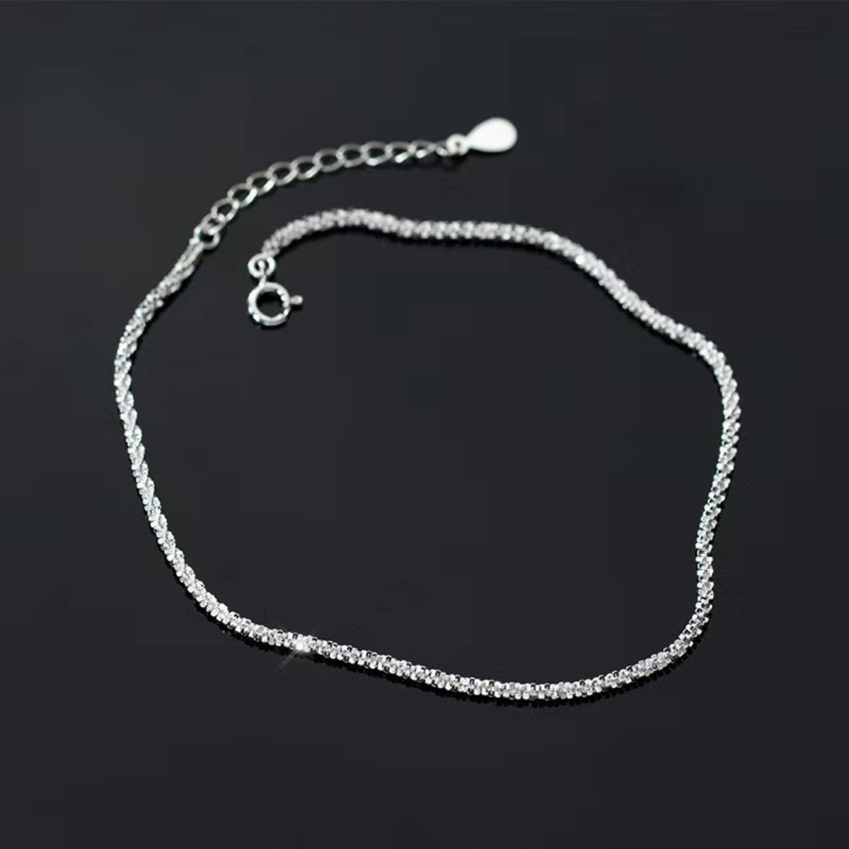 925 Sterling Silver Chain Adjustable Bracelet 3