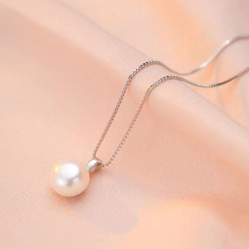 925 Sterling Silver Pearl Necklace 3