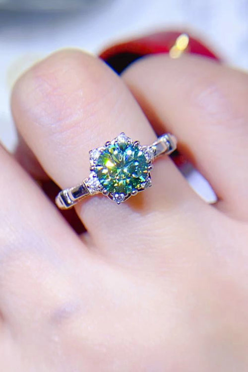 1 Carat Moissanite 925 Sterling Silver Ring 1