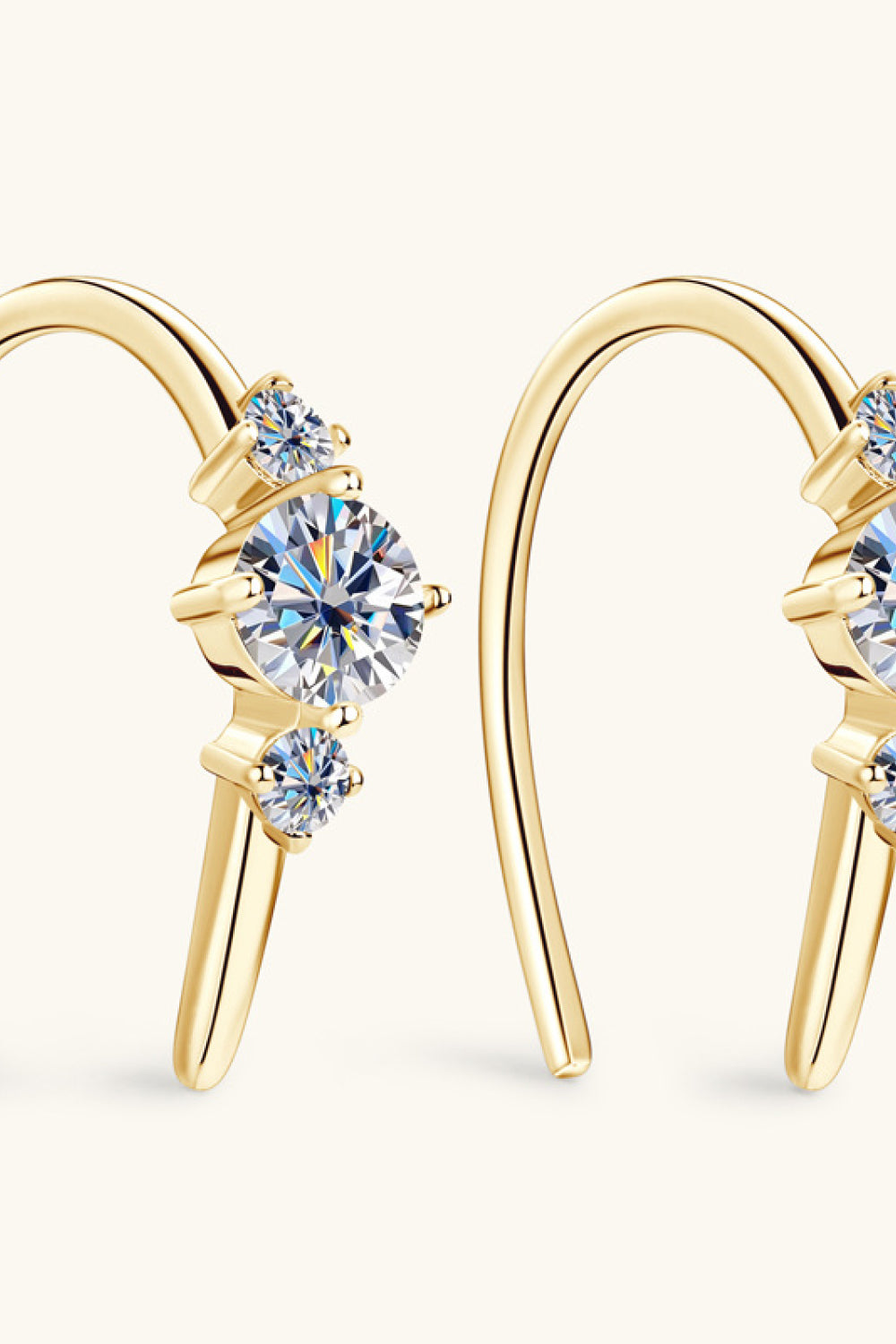 Moissanite 925 Sterling Silver Earrings 3