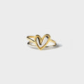 Heart Shape Irregular 925 Sterling Silver Ring 2