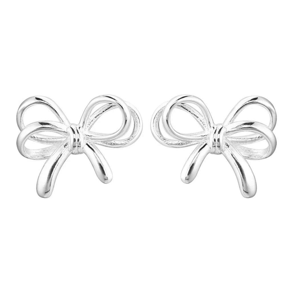 925 Sterling Silver Bow Earrings 6