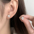Bowknot Stud Earrings 925 sterling silver 1