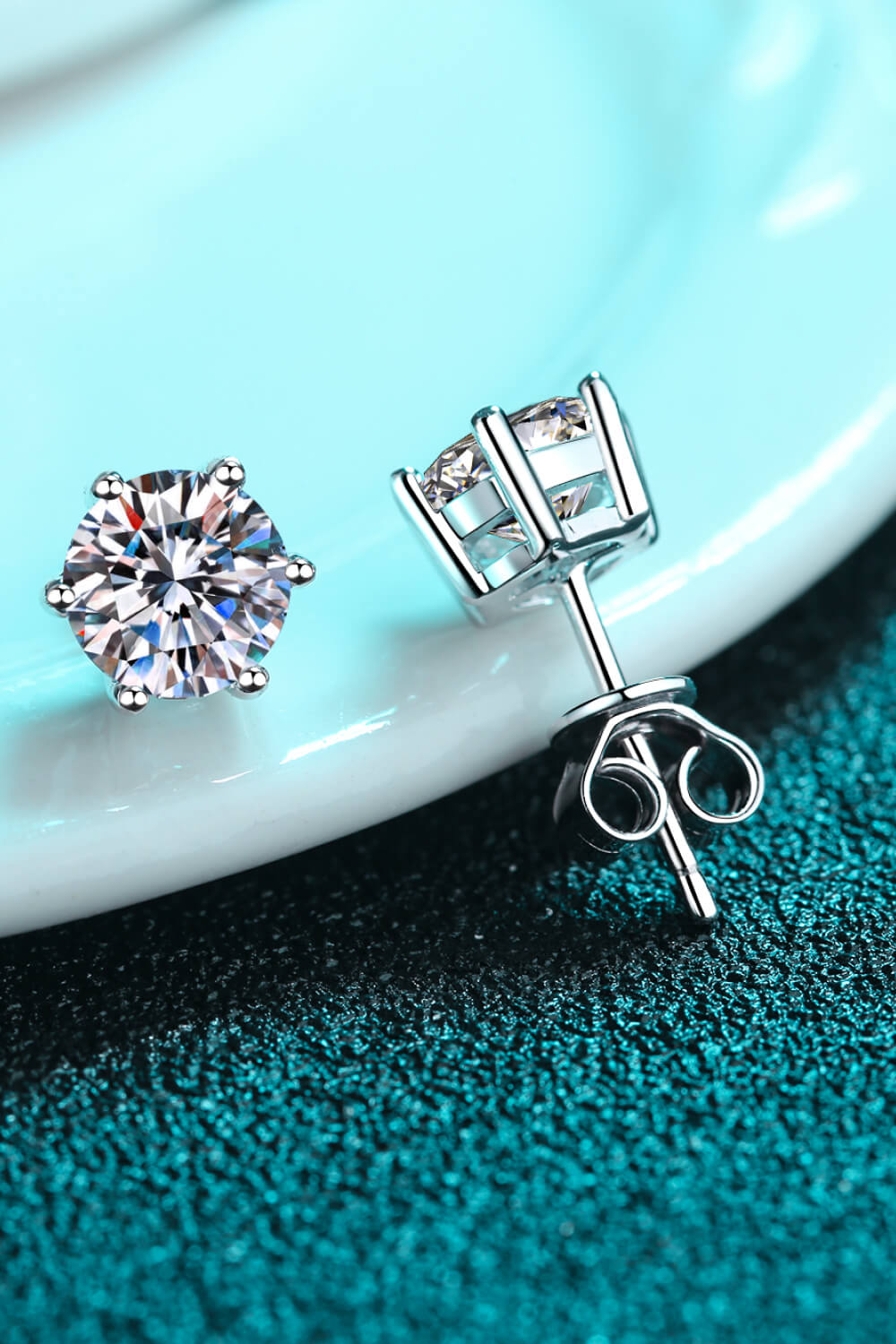 Adored Moissanite Stud Earrings 4