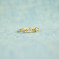 925 Sterling Silver Inlaid Zircon Flower Ring 1